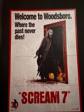 Scream 7 Mini Movie Poster 30th Anniversary 11x17